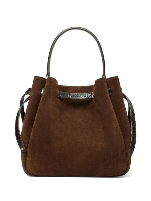 TORY BURCH ROMY SUEDE BUCKET BAG